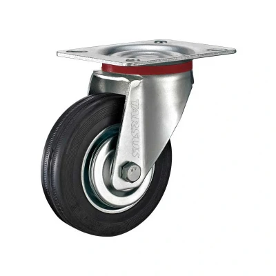 Afbeelding van Zwenkwiel 75 mm rubber TARSUS