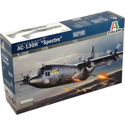 Afbeelding van 1:72 Italeri 1310 AC 130H Spectre Plane Plastic Modelbouwpakket