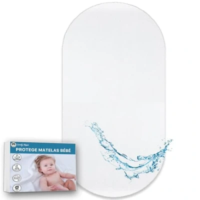 Afbeelding van Lovely Hippo Matrasbeschermer Cododo 100% waterdicht, Öko Tex matrasbeschermer, absorberend en ademend voor baby&#039;s, zonder behandeling waterdicht (35 x 75 cm)
