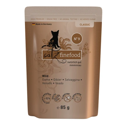 Afbeelding van 16x85g Maaltijdzakjes Lam &amp; Konijn catz finefood Kattenvoer