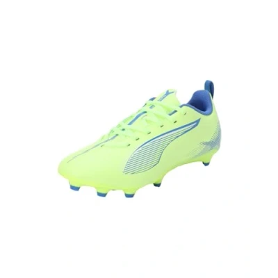 Afbeelding van Puma Ultra 5 PLAY FG/AG JR Unisex Voetbalschoenen met Kunststof noppen voor kinderen, Maat: 38.5, Fizzy apple/white/bluemazing
