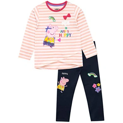 Afbeelding van Peppa Pig Leggings en T shirt set Meisjes, Meerkleurig, 3 4 jaar