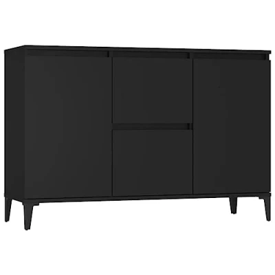 Image de vidaXL Buffet noir 104x35x70 cm bois d’ingénierie827213