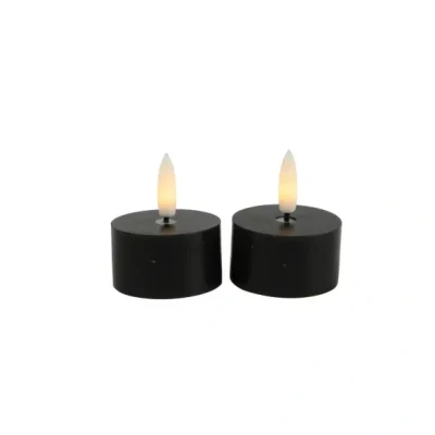 Afbeelding van Theelicht dia. 4CM LED Lyon s2 zwart Countryfield
