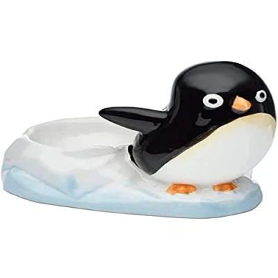 Afbeelding van Puckator Eierdopje van keramiek, pinguïn, eierdopje, meerkleurig