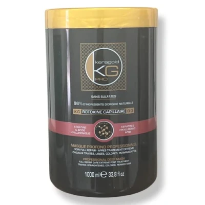 Afbeelding van Keragold Pro Botoxine Capillair, zonder sulfaat, 96% natuurlijke ingrediënten, 1000 ml (DD keratine &amp; hyaluronic)