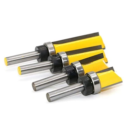 Afbeelding van Kopieerfrees, rechte frees 8 mm kopieerserie, voor het handmatig maken van een lade of andere houtbewerking, geel (8 x 3/4 25 mm), 1 stuk
