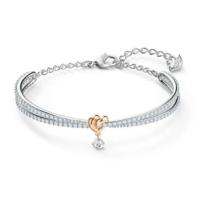 Afbeelding van Swarovski Lifelong Heart armband, Hart, Wit, Gemengde metaalafwerking