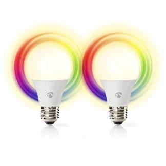 Afbeelding van Nedis SmartLife multicolor lamp E27 2 pack WIFILRC20E27