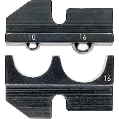 Image de KNIPEX 97 49 16 matrices de sertissage pour cosses et connecteurs câbles isolés
