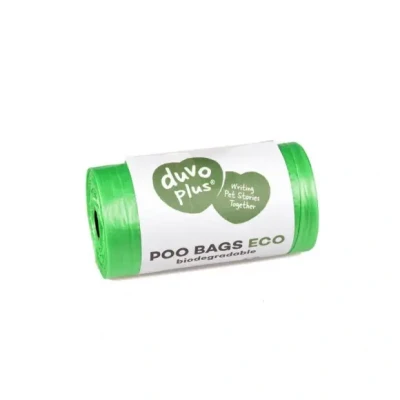 Afbeelding van Duvoplus Hondenpoepzakje Hond Poepzakjes Eco Bio afbreekbaar 8x20st Groen 160st