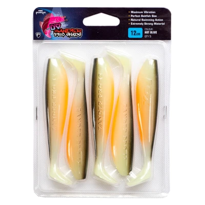 Afbeelding van Fox Rage Ultra UV Zander Pro Shad 12cm (5 pcs) Kleur : Hot Olive