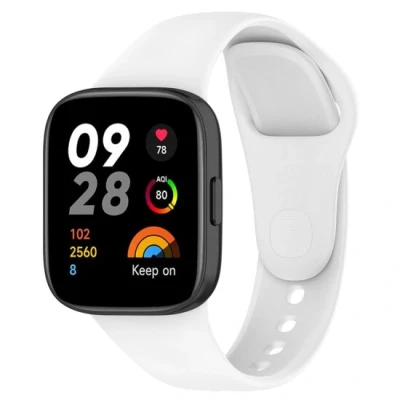 Afbeelding van Siliconen bandje Wit Xiaomi Redmi Watch 3