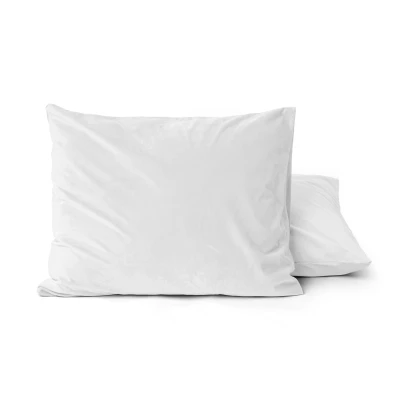 Afbeelding van 2 PACK Velvet Kussensloop Wit Effen Default Title Sleeptime Dekbed Discounter.nl