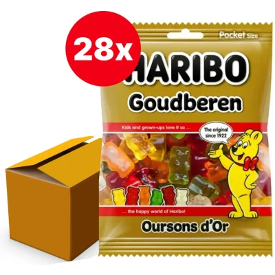 Afbeelding van Haribo Goudbeertjes 28x75g