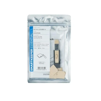 Afbeelding van Smart Keeper Essential SD Port Lock (4x) + Key Mini (1x) Beige
