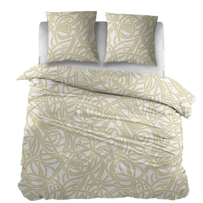 Afbeelding van Snoozing Camila Dekbedovertrek Lits jumeaux 240x200/220 cm Beige