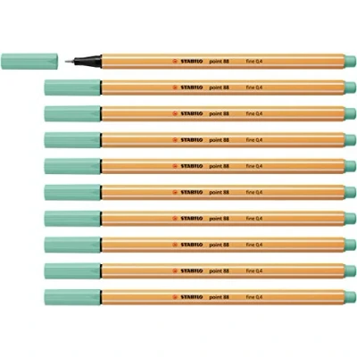 Afbeelding van STABILO point 88 Premium Fineliner Fine 0,4 mm Eucalyptus Groen Doos 10 stuks