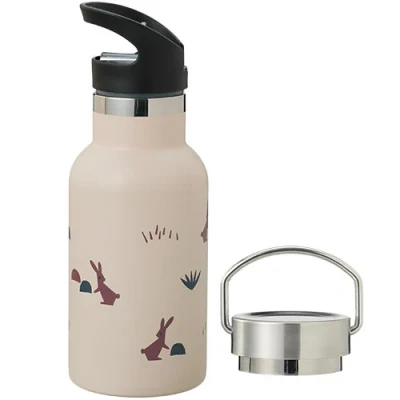 Afbeelding van Fresk rvs thermosfles met extra dop konijn 350ml