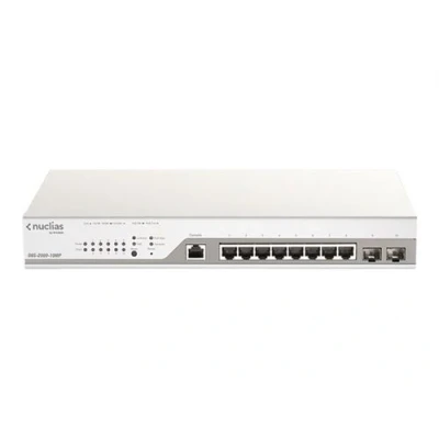 Image de D Link Nuclias Cloud Managed DBS 2000 10MP Commutateur 8 x 10/100/1000 (PoE+) + 2 Gigabit SFP PoE+ (130 W)