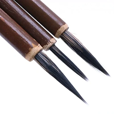 Afbeelding van CENPEK Kanji Sumi Chinese kalligrafiepenselen voor tekenen en aquarelpenselen, 3 stuks