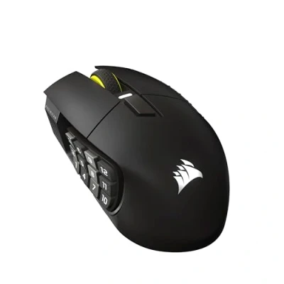 Afbeelding van CORSAIR SCIMITAR ELITE WIRELESS SE MMO Gaming Mouse 33 000 DPI, 16 Boutons Programmables, Adjustable Key Slider™, 1K Hyper Polling, Jusqu&#039;à 150h de Batterie PC, PS5, PS4, Xbox, Mac Gunmetal
