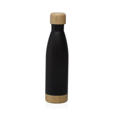 Afbeelding van Waterfles Versa Zwart Staal 500 ml 7 x 27 cm