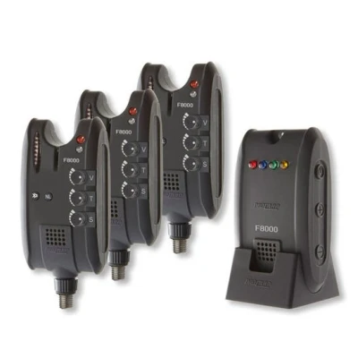 Afbeelding van Cormoran Pro Carp F 8000 Wireless Bite Indicator Set 3+1 (excl. batterijen) Beetmelders