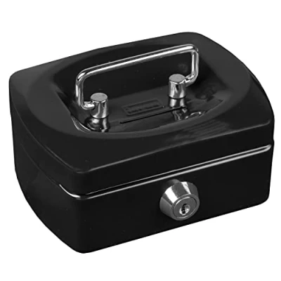 Afbeelding van Idena 50031 mini geldcassette, afmetingen 125 x 95 60 mm, kleur zwart, 1 stuk