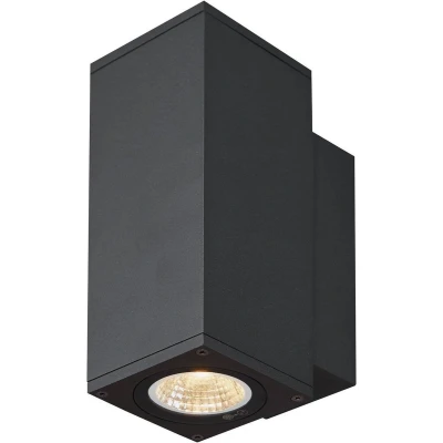 Afbeelding van SLV ENOLA SQUARE S UP/DOWN 1003418 LED buitenlamp (wand) vast ingebouwd 7 W Antraciet