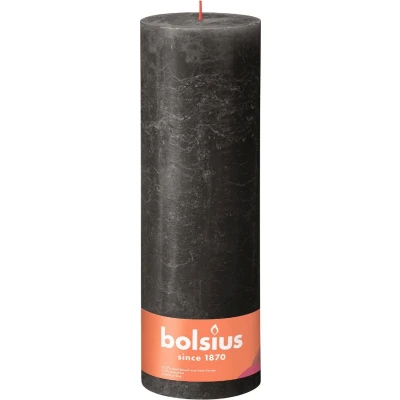 Afbeelding van Bolsius stompkaars Stormy Grey 300/100 mm