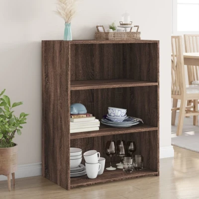 Afbeelding van Dressoir 70x41x93 cm bewerkt hout bruin eikenkleur