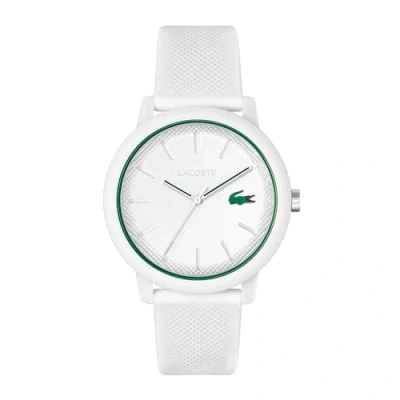 Image de Lacoste Montre Analogique à Quartz pour homme avec Bracelet en silicone Blanc 2011169