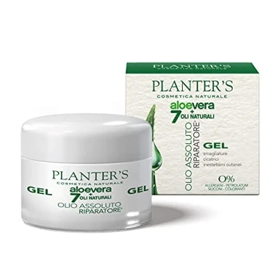 Afbeelding van Planter&#039;s Aloe Vera Absolute Oil Huidverzorgingsgel Pot 100 ml 100% Natuurlijk Striae en Littekens
