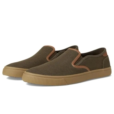 Afbeelding van TOMS Heren Carlo, sneakers voor heren, Canteen Heritage PU canvas rand