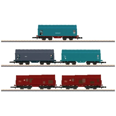 Afbeelding van Märklin 86358 Z set van 5 goederenwagens de SNCB