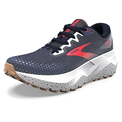 Afbeelding van Brooks Caldera 6 Trail hardloopschoenen, Dames, Maat: 38, Peacoat bittersweet navy Mesh