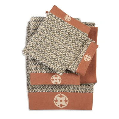 Afbeelding van Kayori Furo badtextiel Gastendoekje (30x50 cm) Set van 6 Groen