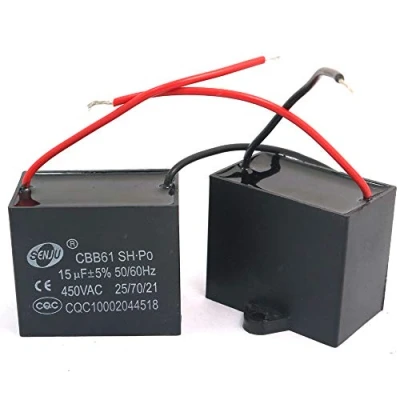 Afbeelding van DollaTek 2 stuks CBB61 15uF 450 V AC 50/60 Hz ventilator motor stroom condensator