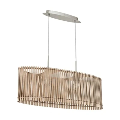 Afbeelding van EGLO Sendero Hanglamp 2 Lichts Nikkel Mat Ahorn