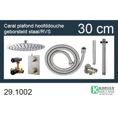 Afbeelding van Wiesbaden one pack inbouwthermostaatset rond type 203 GS (30cm)