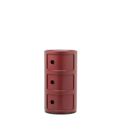 Afbeelding van Kartell Componibili Kast 3 Modules Bordeaux