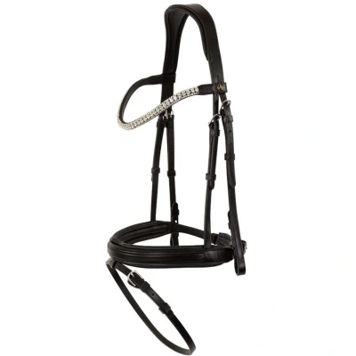 Afbeelding van BR hoofdstel Barnet Zwart/Zilver Cob