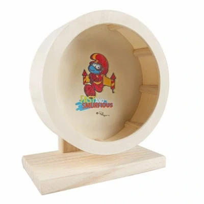 Afbeelding van Smurfs Duvoplus Speelgoed Voor Dieren Knaagdier Jetpack Smurf Looprad 15x15cm 1st