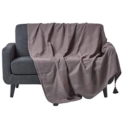 Afbeelding van Homescapes Rajput sprei, 100% katoen, grijs, 255 x 360 cm