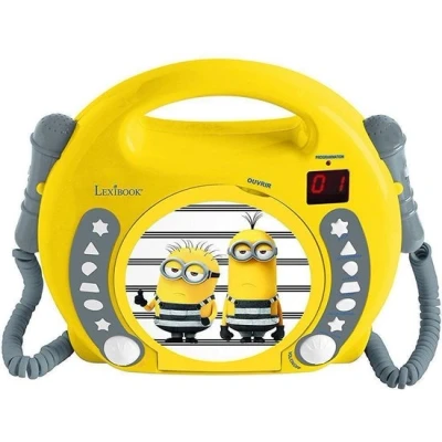 Afbeelding van Minions Draagbare CD Speler met 2 Microfooons 3380743063447