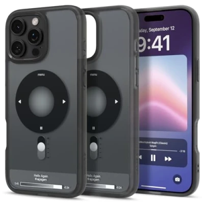Afbeelding van Spigen Ultra Hybrid MagFit Hoesje Geschikt voor Apple iPhone 16 Pro Max Compatibel met MagSafe Back Cover Zwart