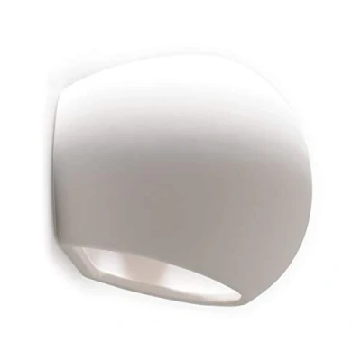 Afbeelding van Muurlamp GLOBE keramiek wit wandlamp E27 IP20 230V