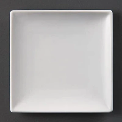 Afbeelding van Olympia Whiteware vierkante borden 14cm (12 stuks)