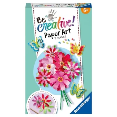 Afbeelding van BeCreative Paper Art Bloemen &amp; Butterflies